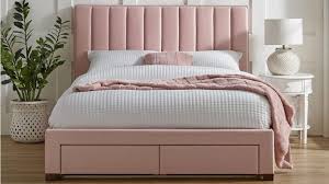 Melina 2 Drawer Pink Bed Double