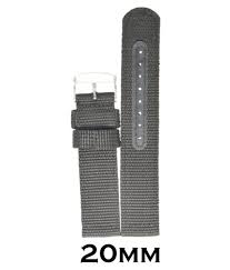 Kolet 20mm Nylon Watch Strap Band Black 20mm Size Chart Provided In 3rd Image
