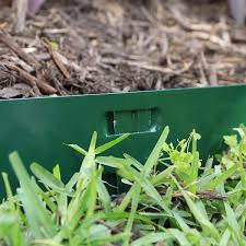 green steel landscape edging