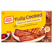 fully cooked maple bacon thick cut