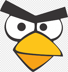 Angry Birds Star Wars II, Bird, template, blue png