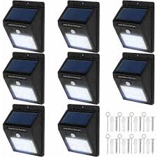 8 led solar wall lights with motion