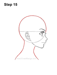 How to draw anime head side view. How To Draw A Basic Manga Girl Head Side View Step By Step Pictures How 2 Draw Manga