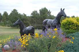 Horses Aluminum Yard Art