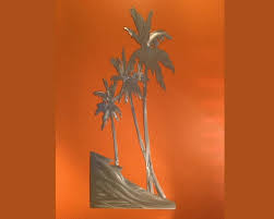 Palm Trees Leaf Metal Wall Art
