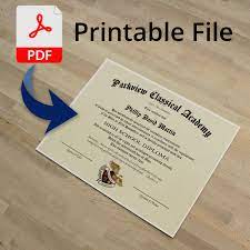 printable high diploma for
