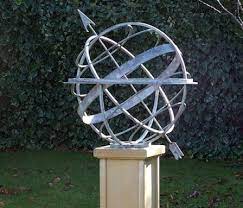 keeping time with garden armillaries