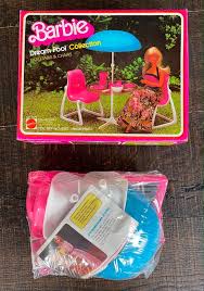 Barbie Patio Table Chairs Misb 80er