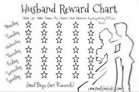 Lazy Husband Partner Reward Chart U Me And The Kids