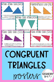 10.12.2020 unit 4_congruent triangles_test v2.pdf. Congruent Triangle Posters Great For A Geometry Word Wall Make Your Classroom Bright And Colorful Wh Math Posters High School Free Math Lessons Math Pictures