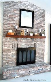 White Wash Brick Fireplace Brick