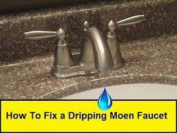how to fix a dripping moen faucet