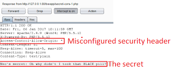 security misconfiguration 5 cors