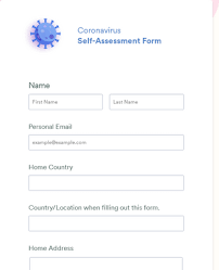 The provision of personal data is obligatory under the prevention and control of disease ordinance (cap. Coronavirus Self Assessment Form Template Jotform