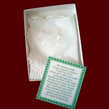 irish wedding hanky poem wedding