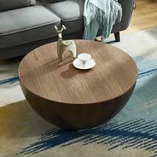 Forest gate storage coffee table. Round Drum Coffee Table With Storage Walnut Bowl Shaped Coffee Table Style A