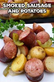smoked sausage and potato bake great