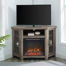 48 Wood Corner Fireplace Tv Stand