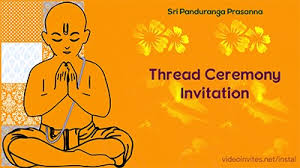 thread ceremony video invitations