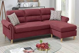 red pink rose sectional sofas modern