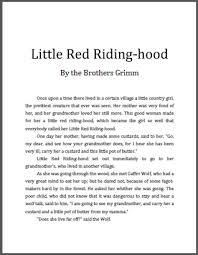 little red riding hood ebook with