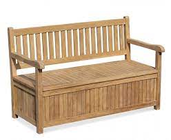 Windsor Wooden Garden Storage Bench