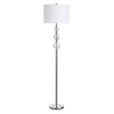 Silver Mercury Glass Stick Floor Lamp