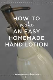 make an easy natural homemade hand lotion perfect for gift giving even