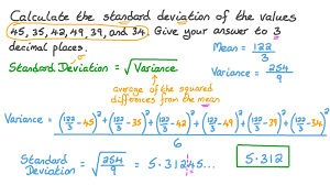 calculating the standard deviation
