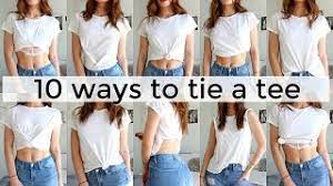 10 ways to tie tuck a t shirt 10