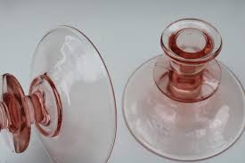 Vintage Blush Pink Depression Glass