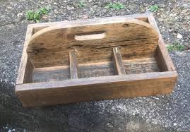 Wood Tool Box Handmade Rustic Wooden