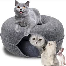 cat tunnel interactive play toy cat bed