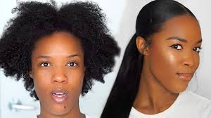 It seems that black hair was created for ponytails. How To Sleek Low Ponytail W Weave On 4b 4c Natural Hair Youtube