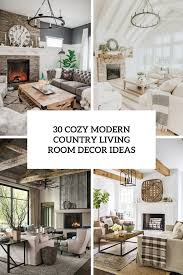 30 cozy modern country living room