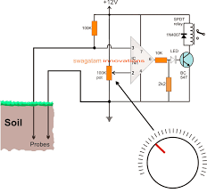 simple soil moisture tester circuit