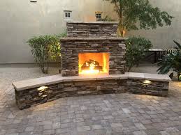 They are made from wood, aluminum and composite material as shown by the photos on the subject of outside fireplace with pizza oven gallery. Phoenix Outdoor Fireplace Installation Company