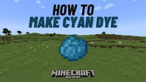 make cyan dye minecraft 1 20 java