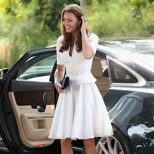 Kate middleton found out firsthand after she wore a bright red alexander mcqueen dress to the queen's diamond jubilee in 2012. Alexander Mcqueen White Eyelet Suit Dress Kate Middleton Dresses Kate S Closet