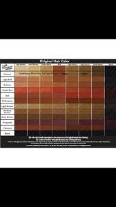 Color Chart Dyed Natural Hair Henna Hair Color Henna