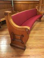 fixed upholstered church pews artech