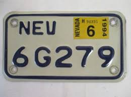motorcycle license plates