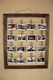Diy picture frame with clothespins. Diy Wall Photo Frames With Simple Design