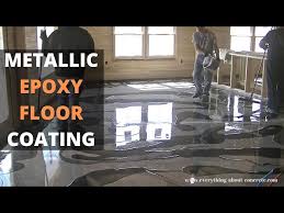 metallic epoxy concrete floor coating