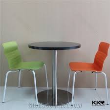 This is a high quality restaurant chairs and table, it's available in different colors, i also deal in all kinds of home and office furniture with affordable price, we also do delivery to your. Solid Surface Custom Artificial Stone French Coffee Dining Chairs Restaurant Furniture Vintage Industrial Round Black Fast Food Tables For Sale From China Stonecontact Com