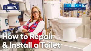 how to repair install a toilet diy