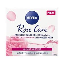 nivea rose care moisturising gel cream