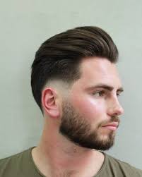 The Burst Fade with a Side Part