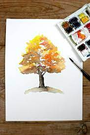 Easy Autumn Tree Watercolor Painting Ehow