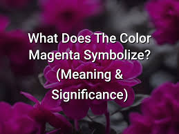 what does the color magenta symbolize